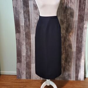 Michelle Elegant Black Midi Skirt